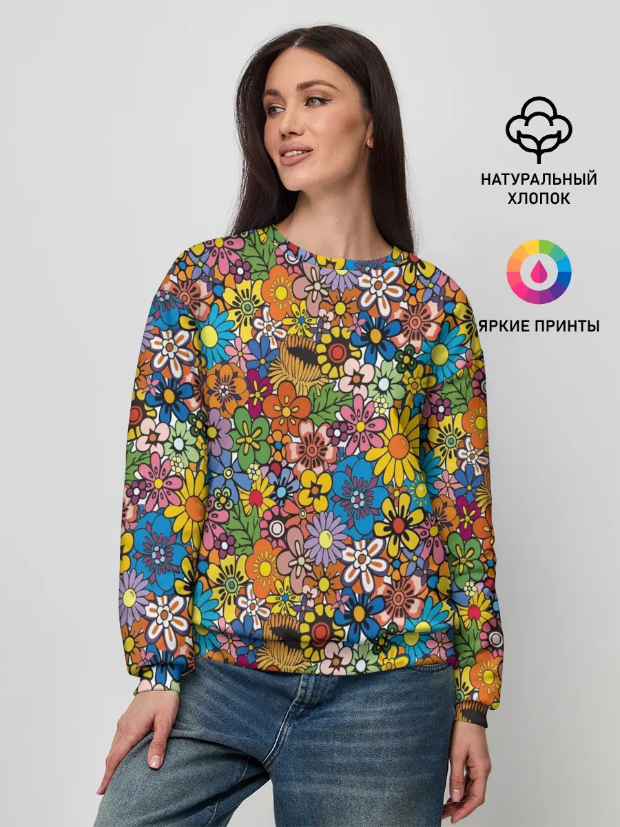 Женский свитшот / Букет