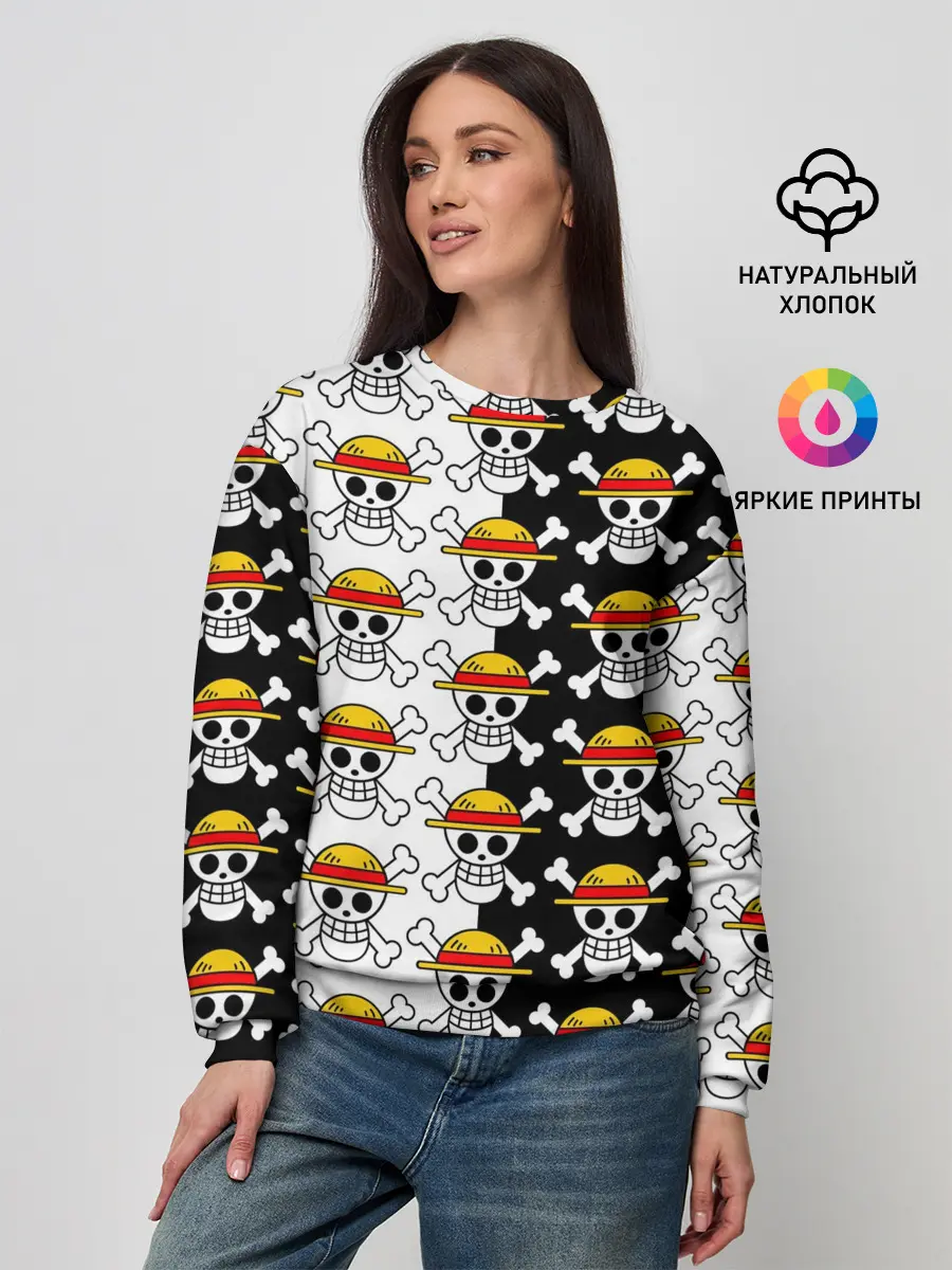 Женский свитшот / ONE PIECE / ВАН ПИС / УЗОР