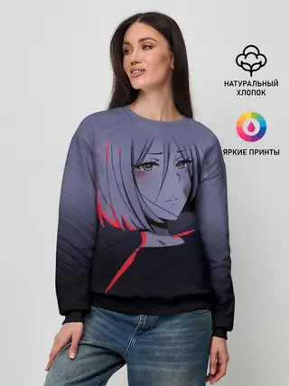 Женский свитшот / Аниме. Грустная
