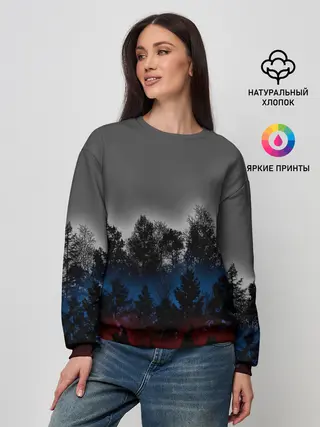 Женский свитшот / Флаг из леса