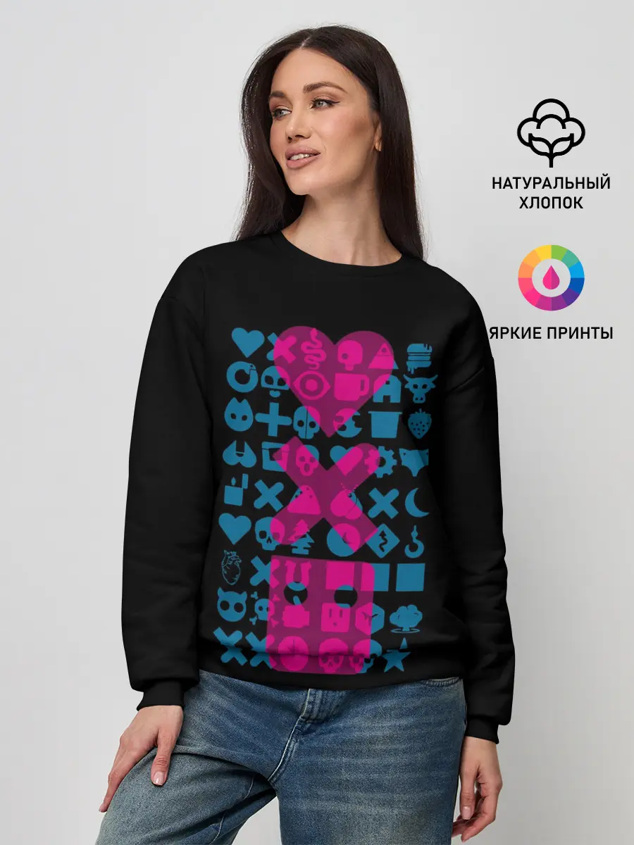 Женский свитшот / Любовь. Смерть. Роботы