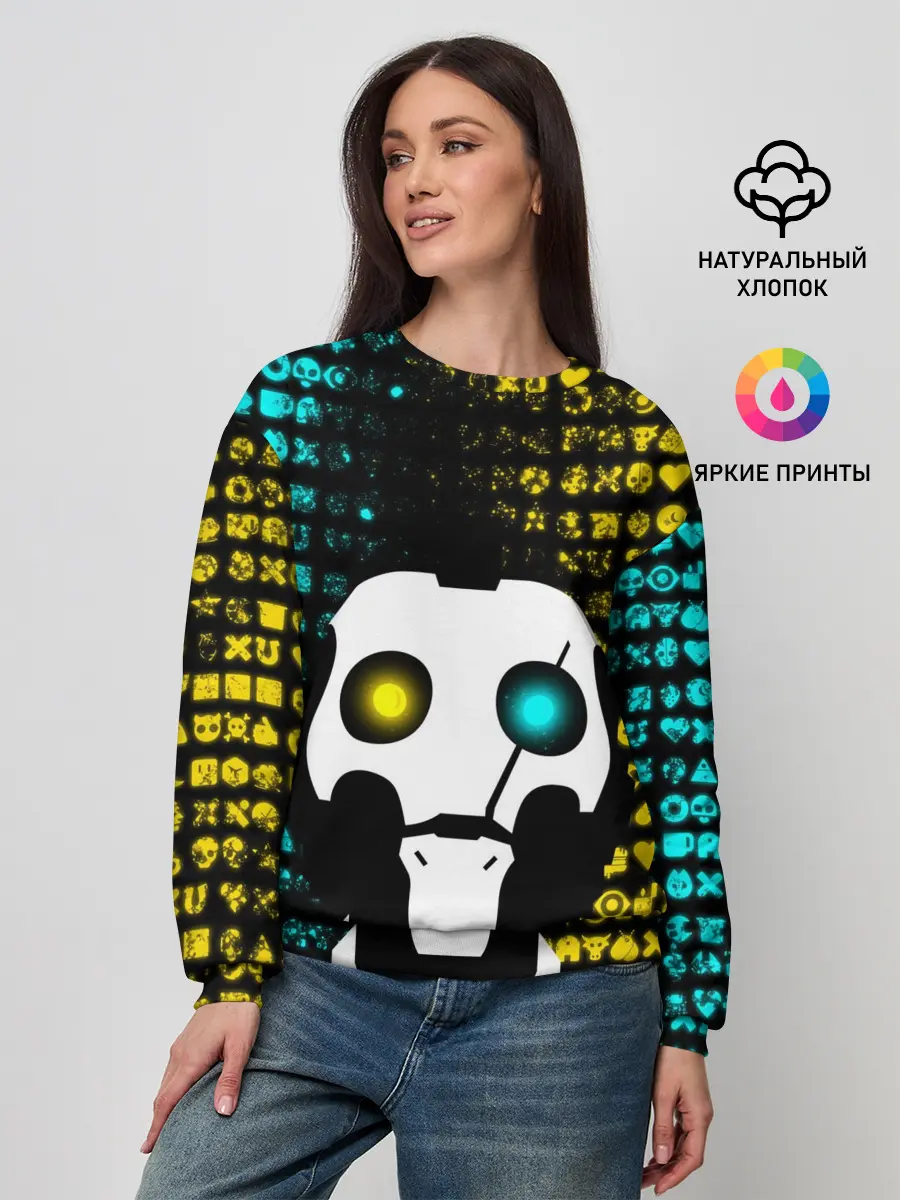 Женский свитшот / ЛЮБОВЬ СМЕРТЬ И РОБОТЫ