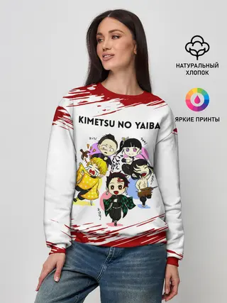 Женский свитшот / Пять героев Kimetsu no Yaiba