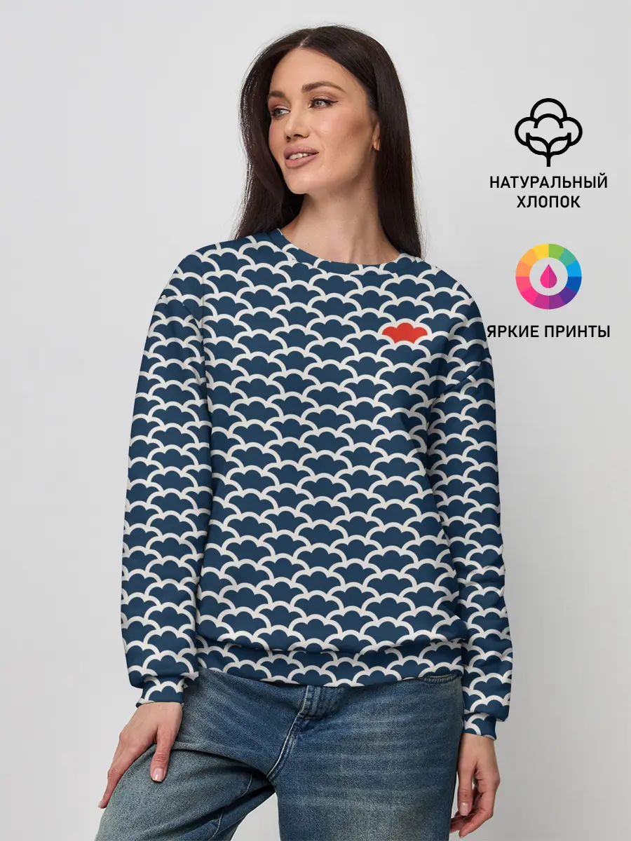 Женский свитшот / Драконья чешуя