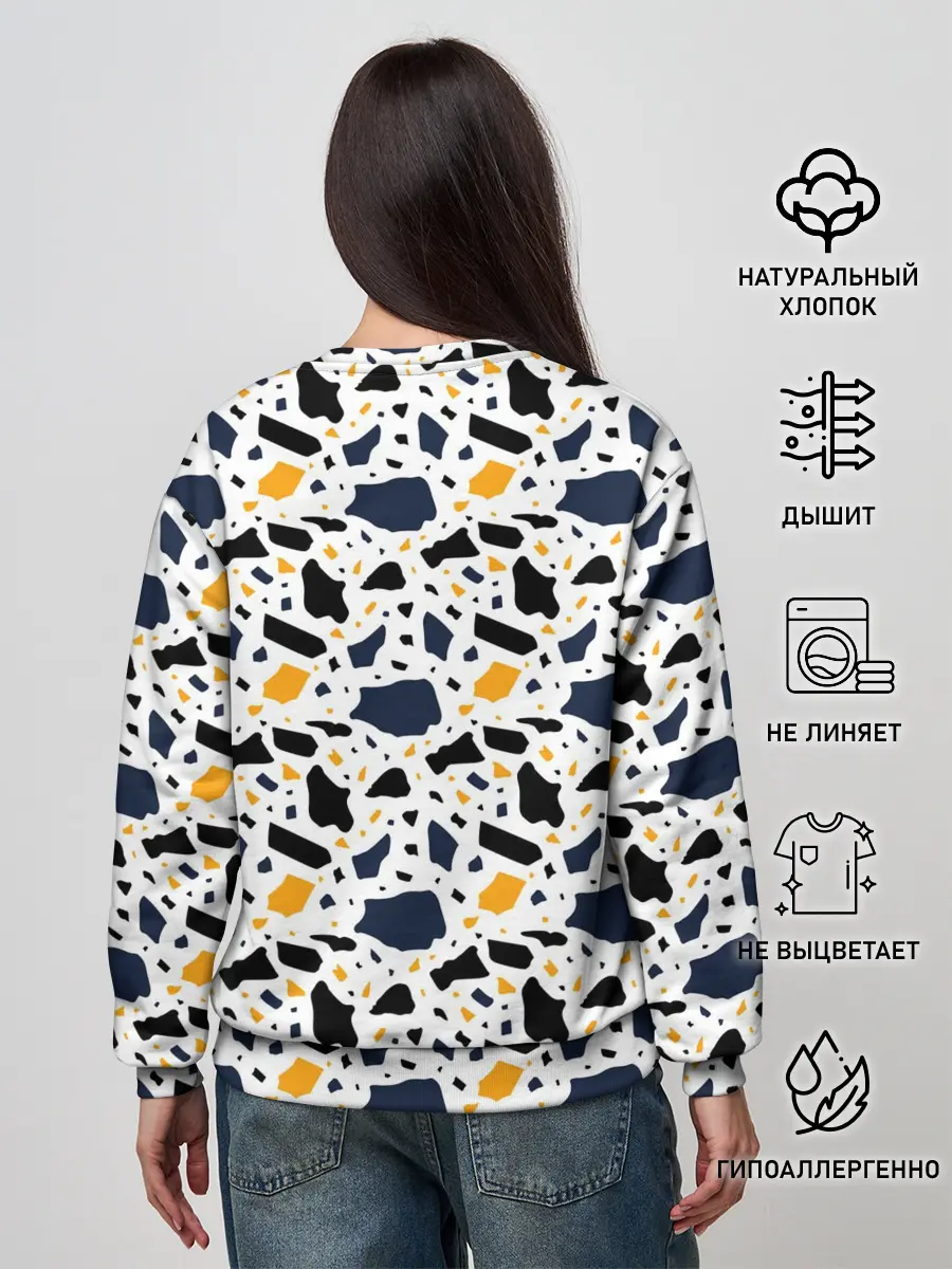 Женский свитшот / Итальянский Узор Терраццо