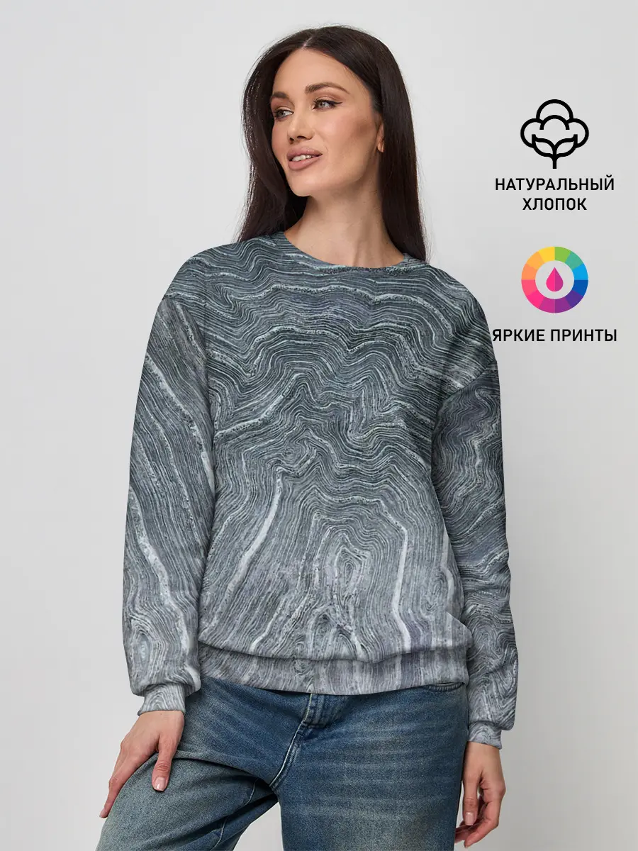 Женский свитшот / Negative Waves
