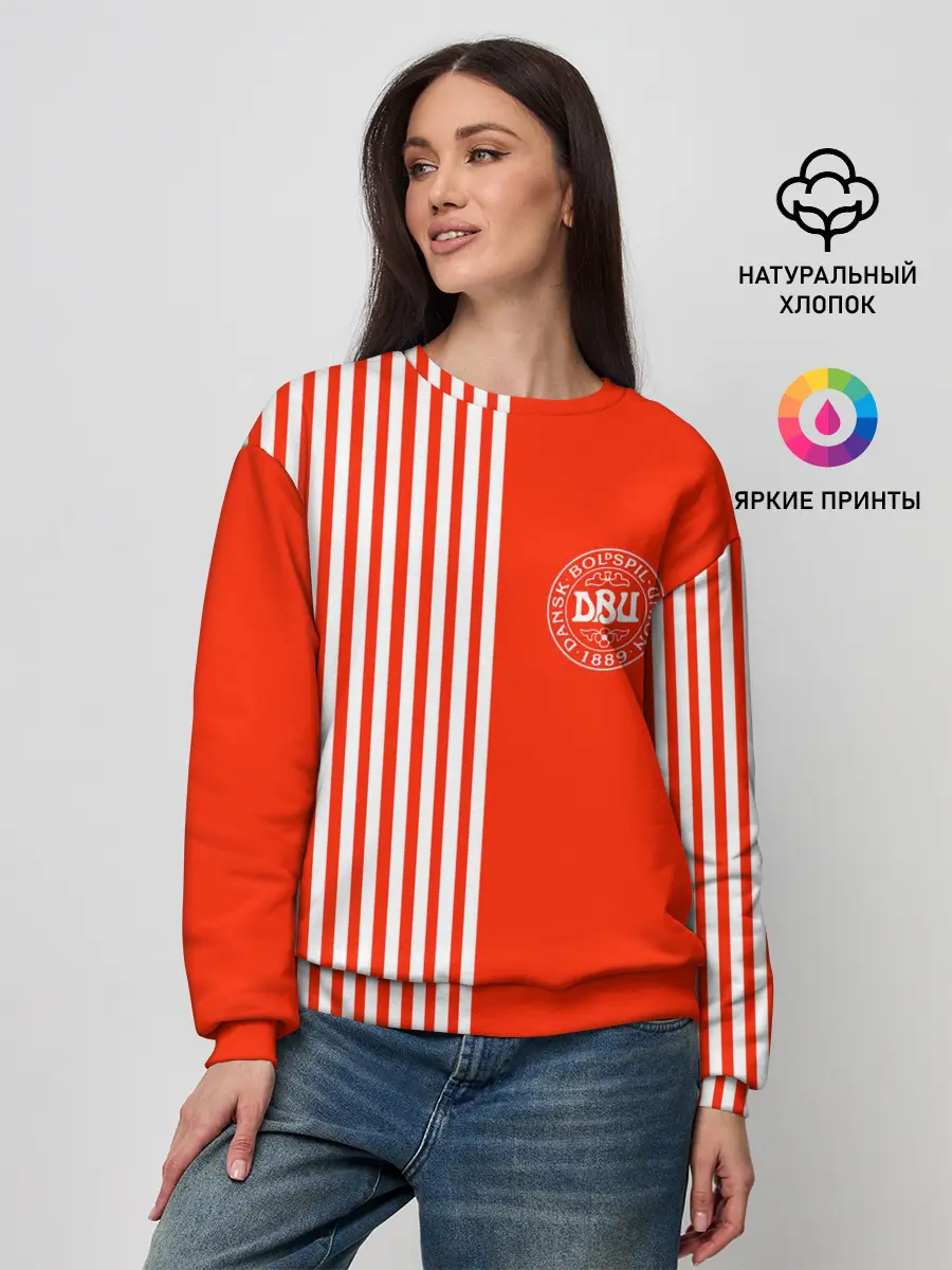 Женский свитшот / Сборная Дании.