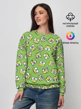 Женский свитшот / Смайлы Лягушки