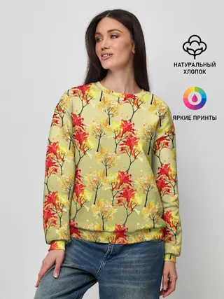 Женский свитшот / самый осенний принт