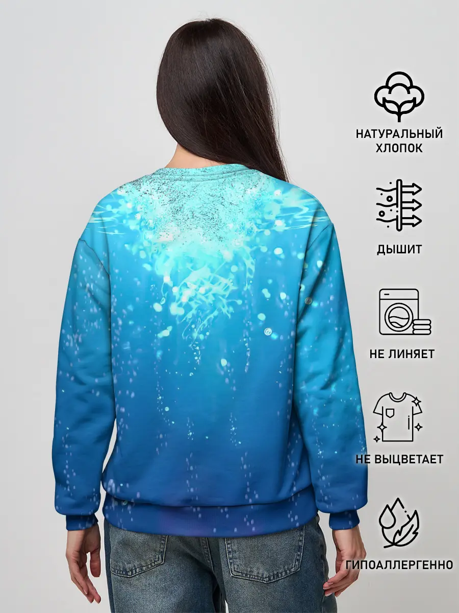 Женский свитшот / Дыхание Воды - Гию Томиока