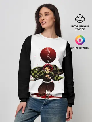 Женский свитшот / Танджиро Камадо Kimetsu no Yaiba