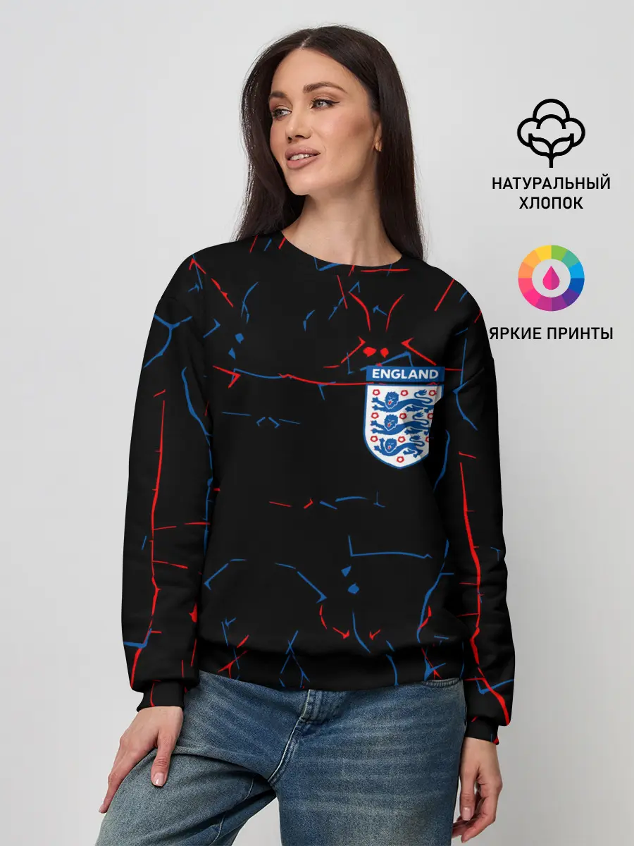 Женский свитшот / Сборная Англии.