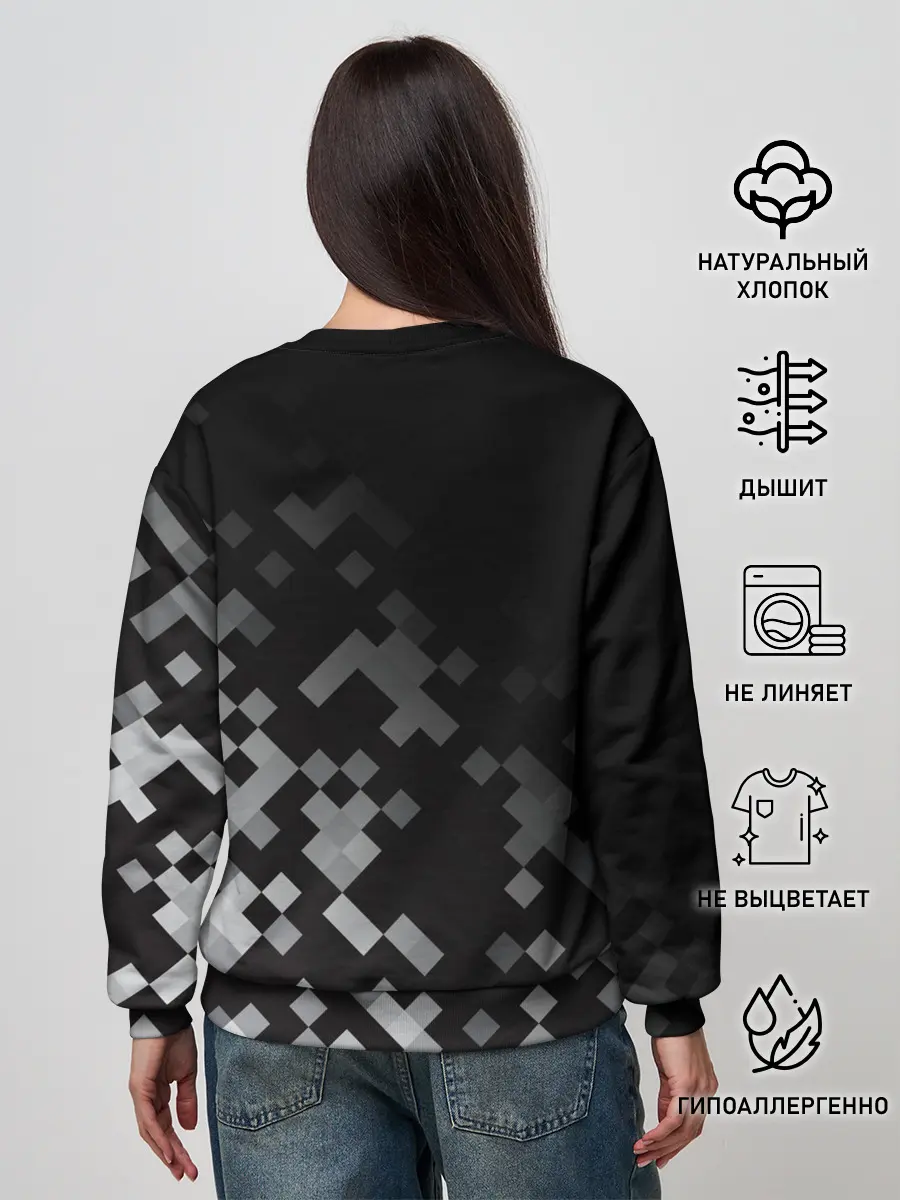 Женский свитшот / LAND ROVER ГОРОДСКОЙ КАМУФЛЯЖ