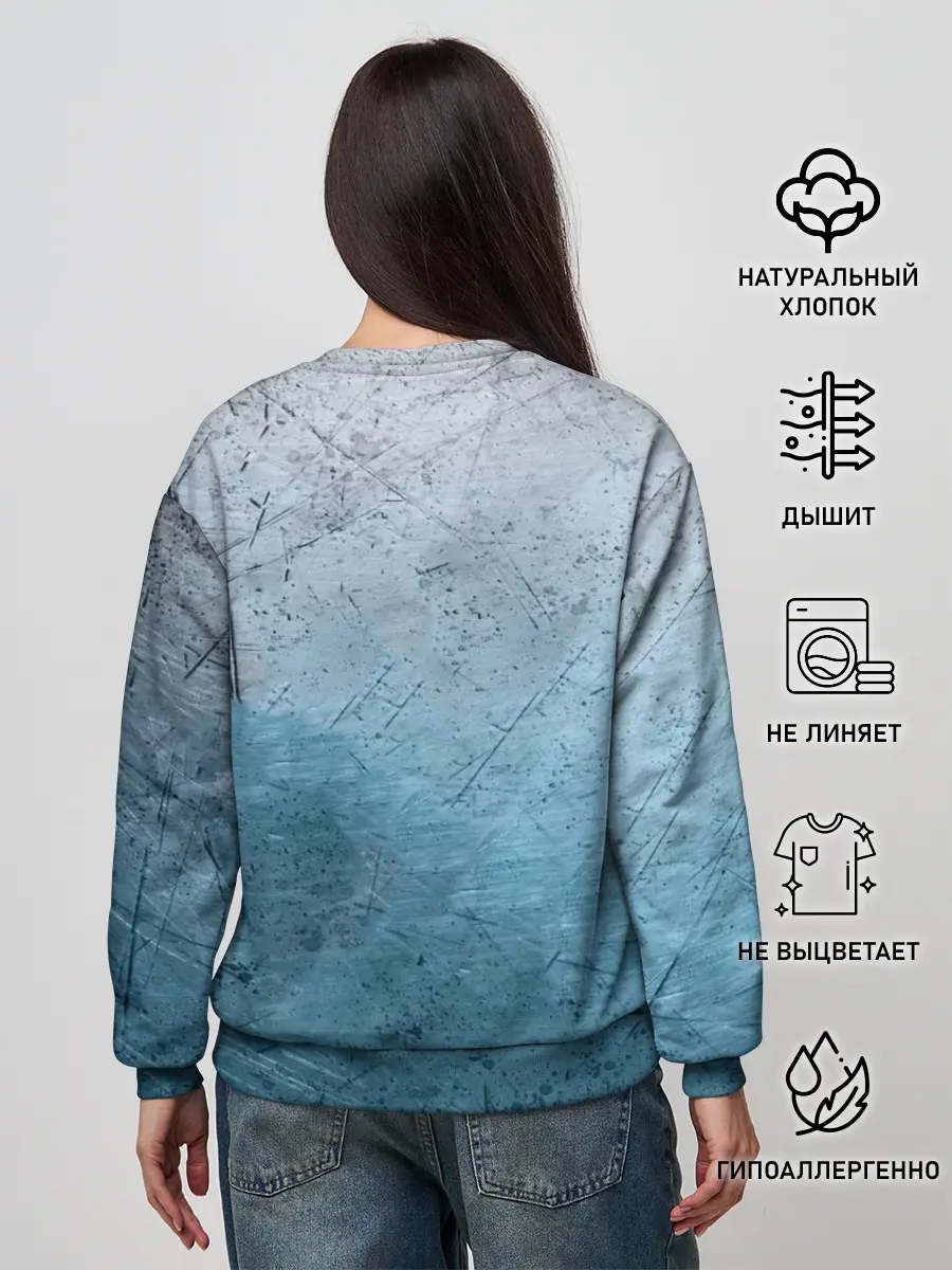 Женский свитшот / Blue Glass