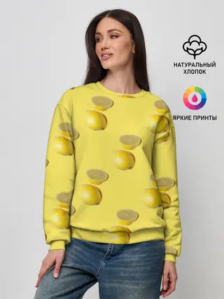 Женский свитшот / Летние лимоны