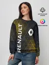 Женский свитшот / RENAULT РЕНО ЖЕЛТАЯ ГЕОМЕТРИЯ