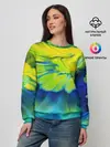Женский свитшот / Разводы яркой краски