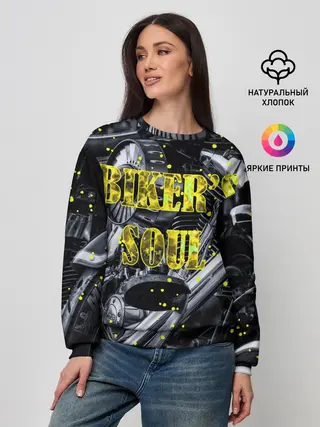 Женский свитшот / Bikers Soul | Душа байкера