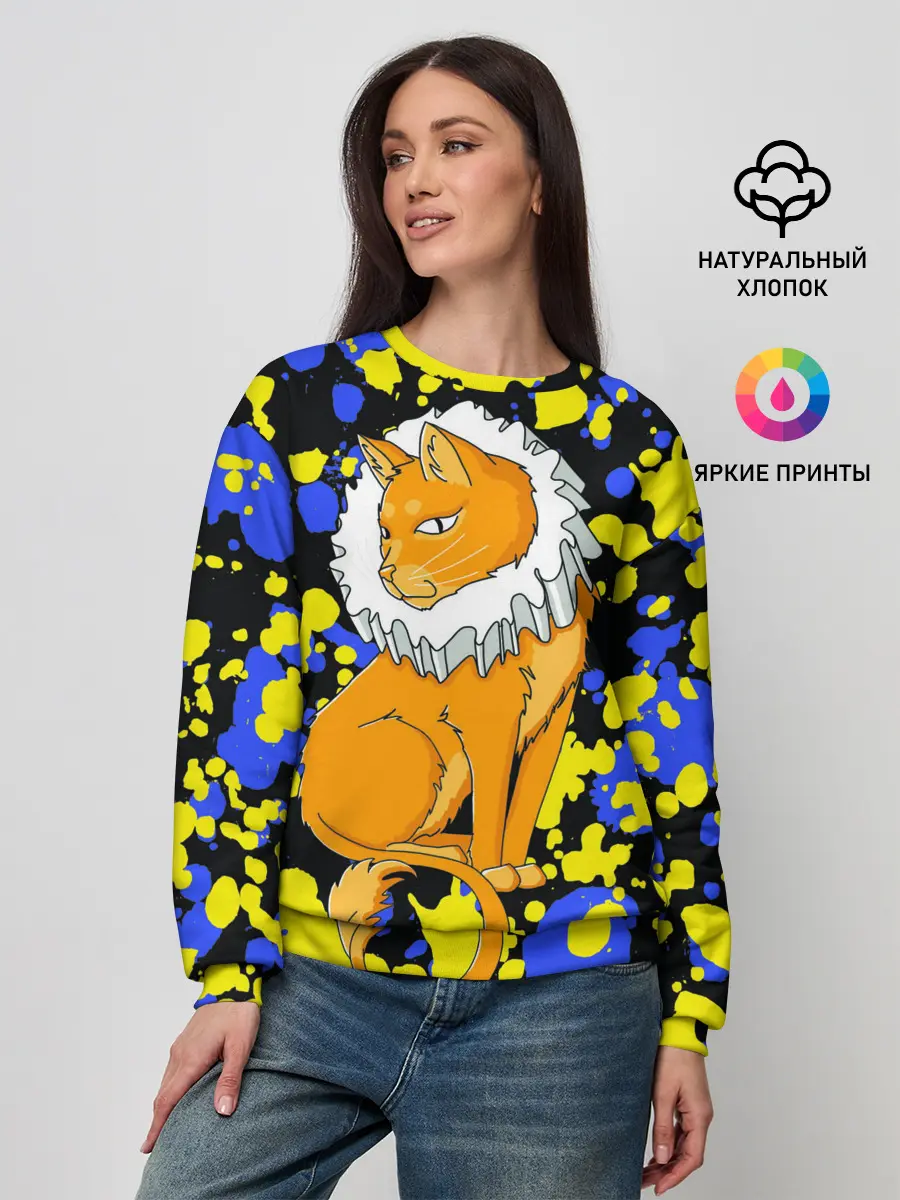 Женский свитшот / кот аристократ