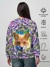 Женский свитшот / Лиса среди цветов