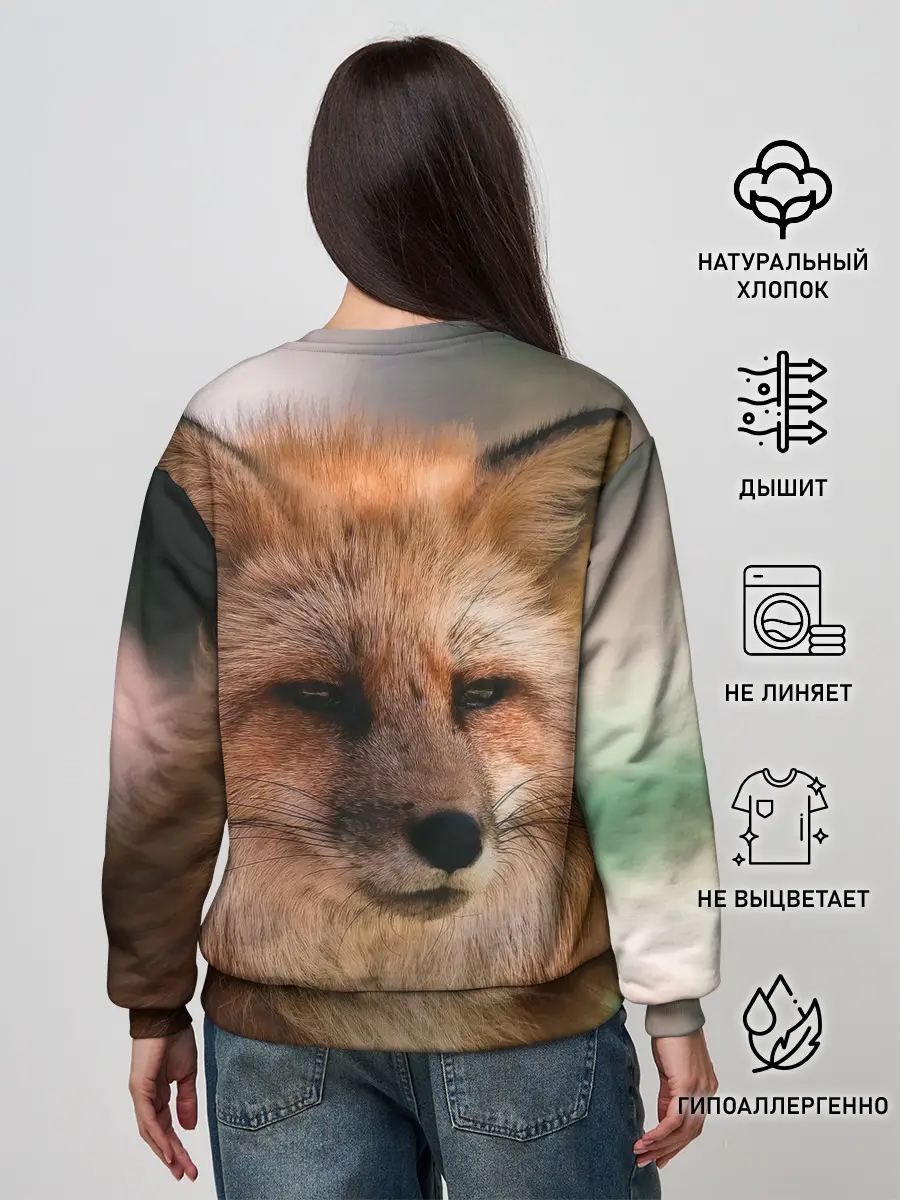 Женский свитшот / Строгая лисица