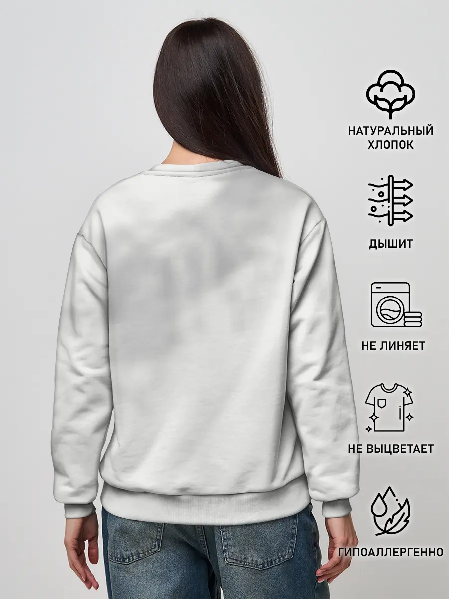 Женский свитшот / Аста и Секре Чёрный клевер