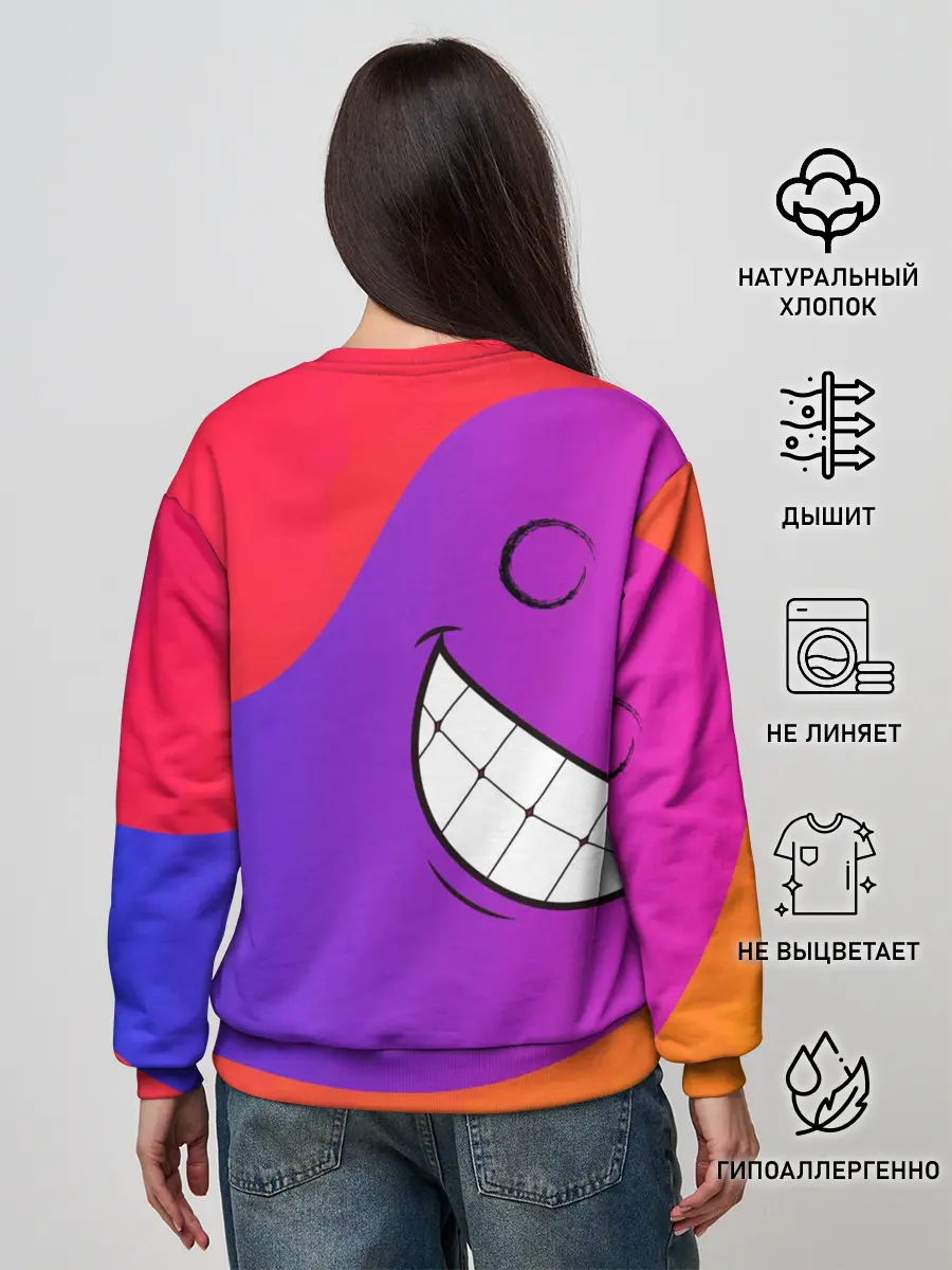 Женский свитшот / Градиент призрак