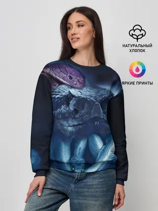 Женский свитшот / Мифические змеи