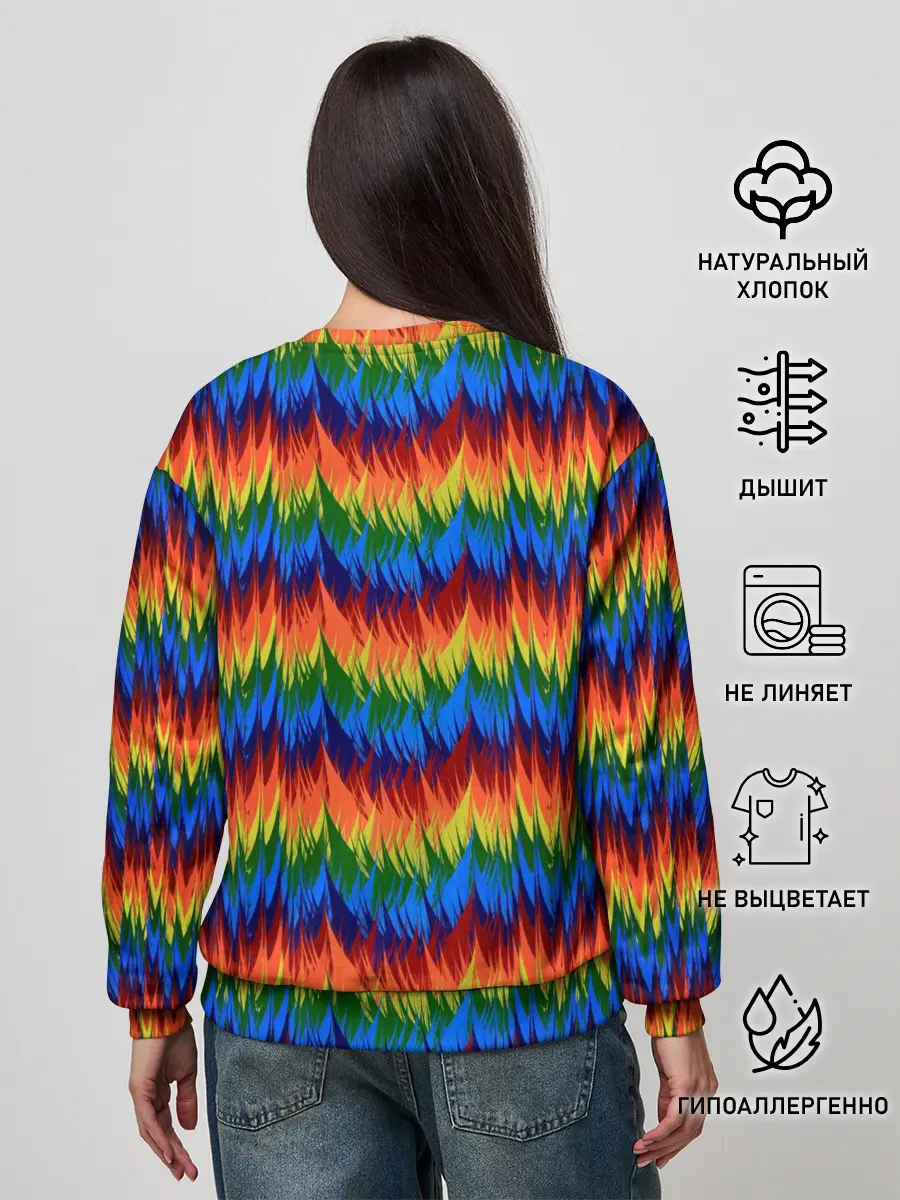 Женский свитшот / РАДУЖНАЯ КИСЛОТА