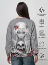 Женский свитшот / Девушка с черепом