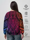 Женский свитшот / Фиолетовый узор 3D