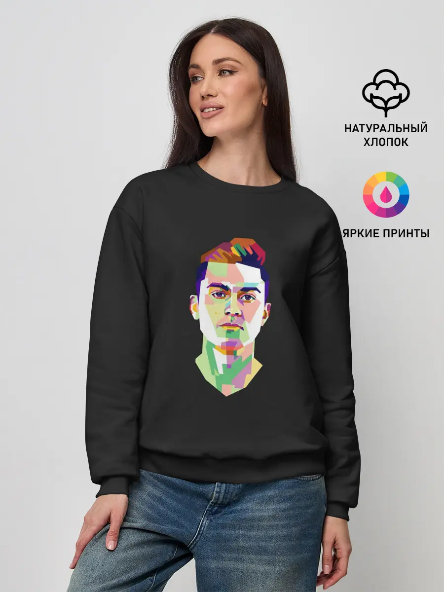 Женский свитшот / Paulo Dybala Pop Art