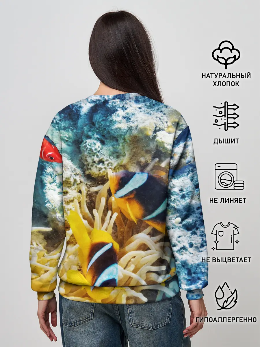 Женский свитшот / Морской мир