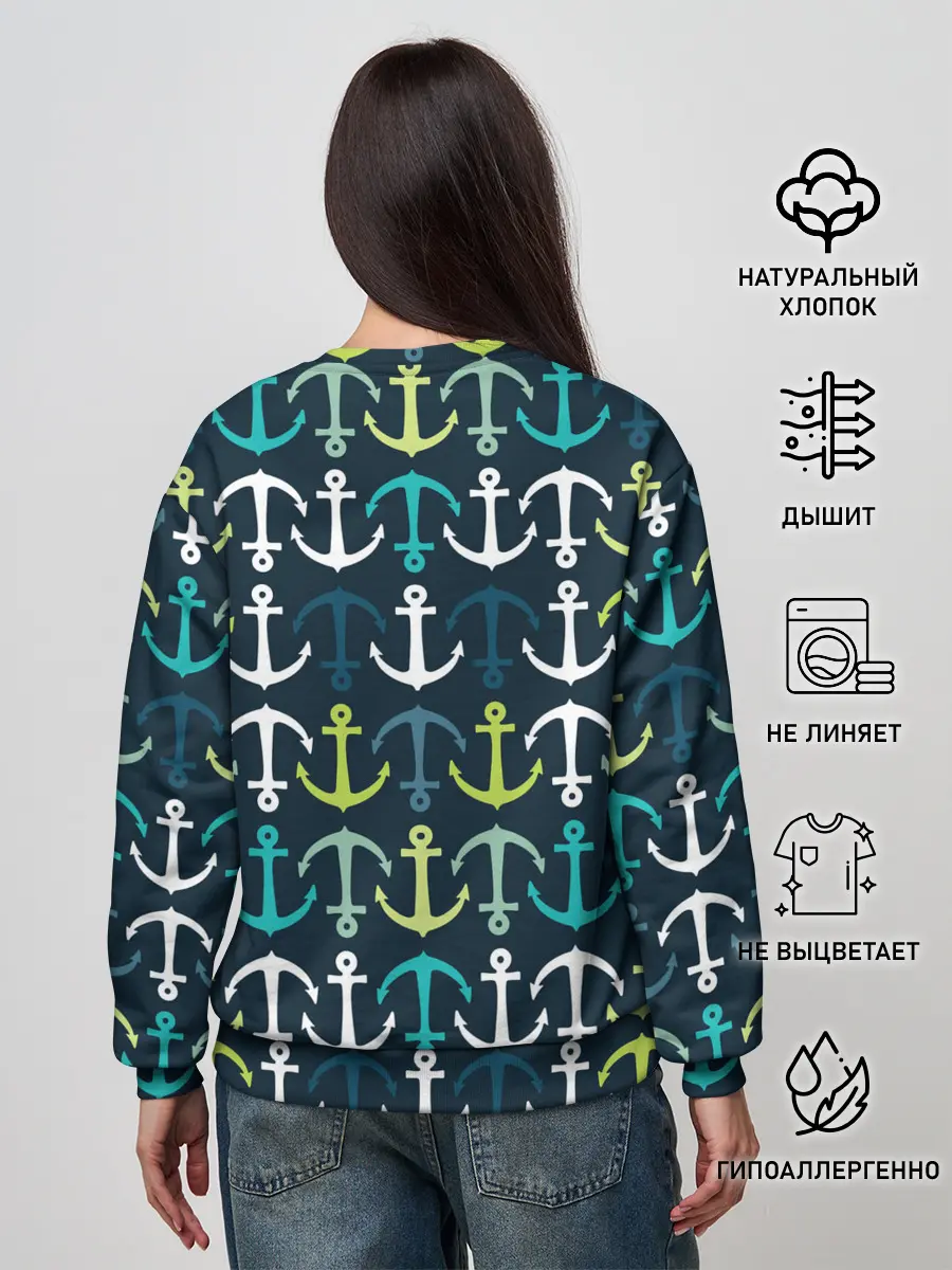 Женский свитшот / Якоря