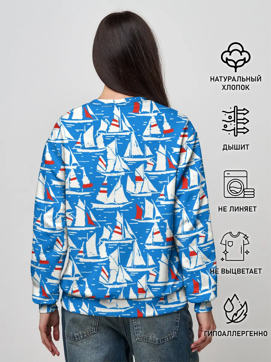Женский свитшот / Яхты