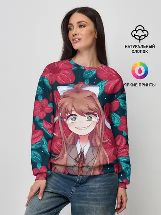 Женский свитшот / Моника в цветах