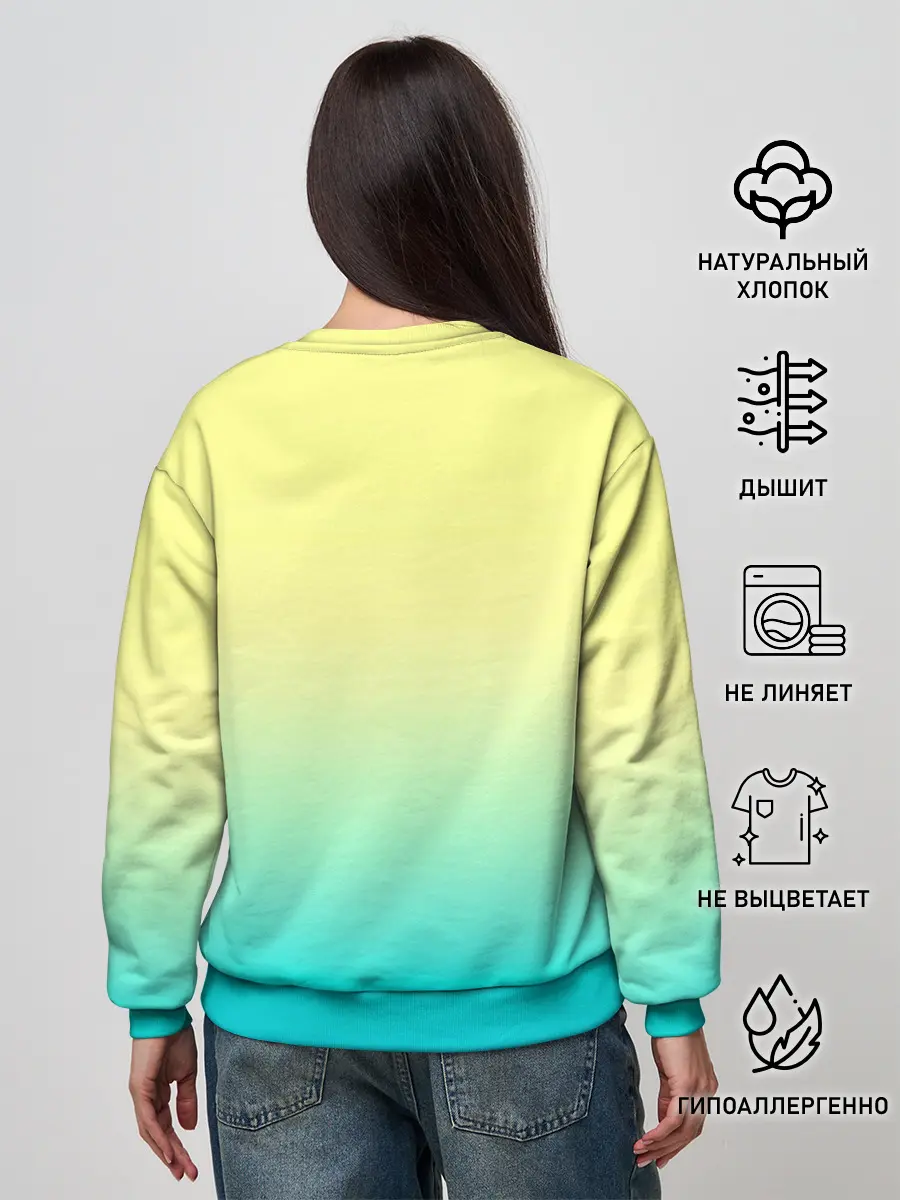 Женский свитшот / Юно и Аста | Черный Клевер