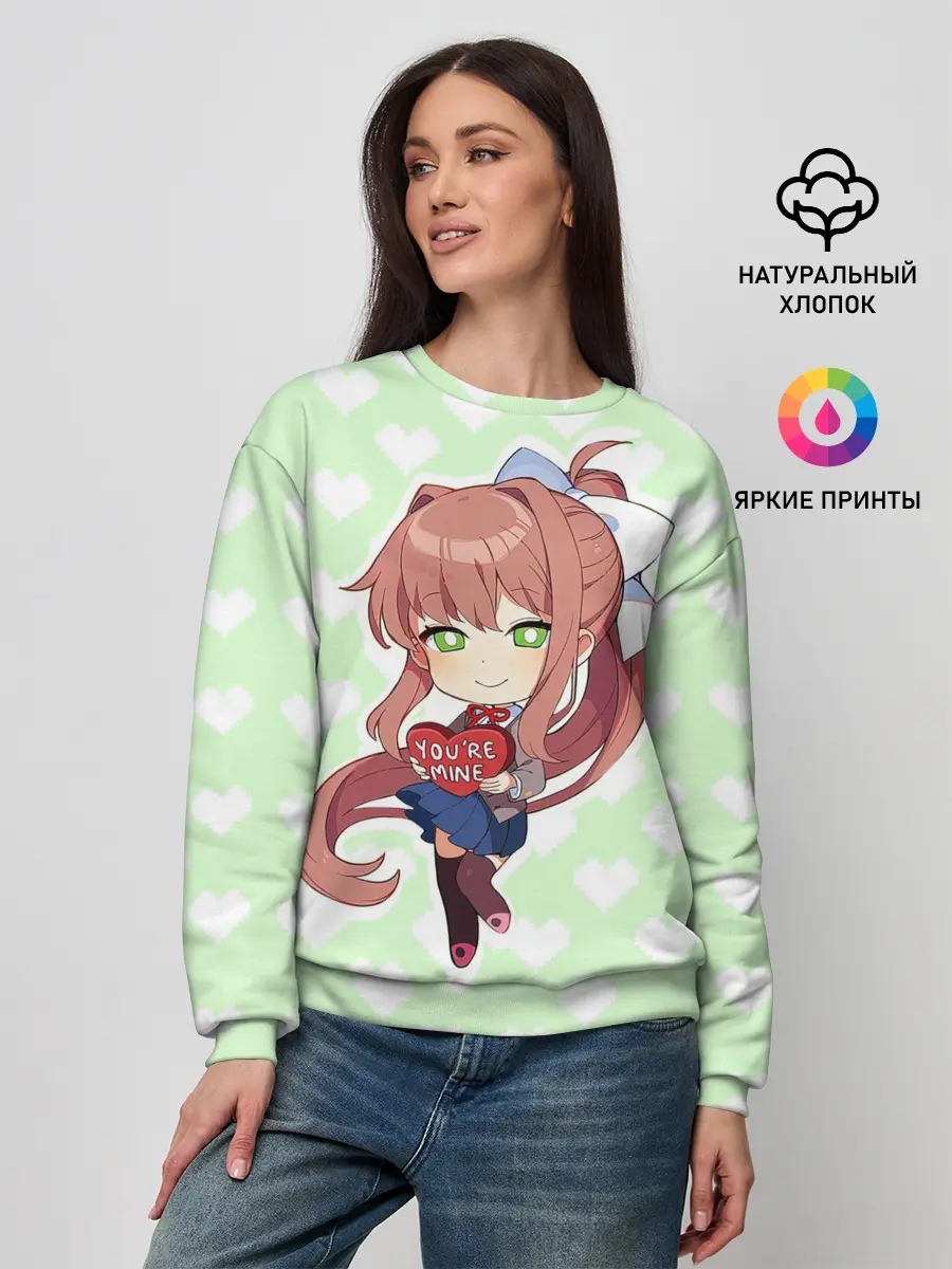 Женский свитшот / Chibi Monika