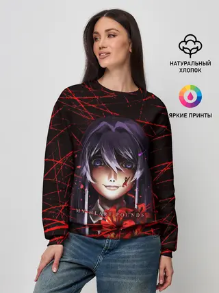 Женский свитшот / Doki Doki Literature Club Юри