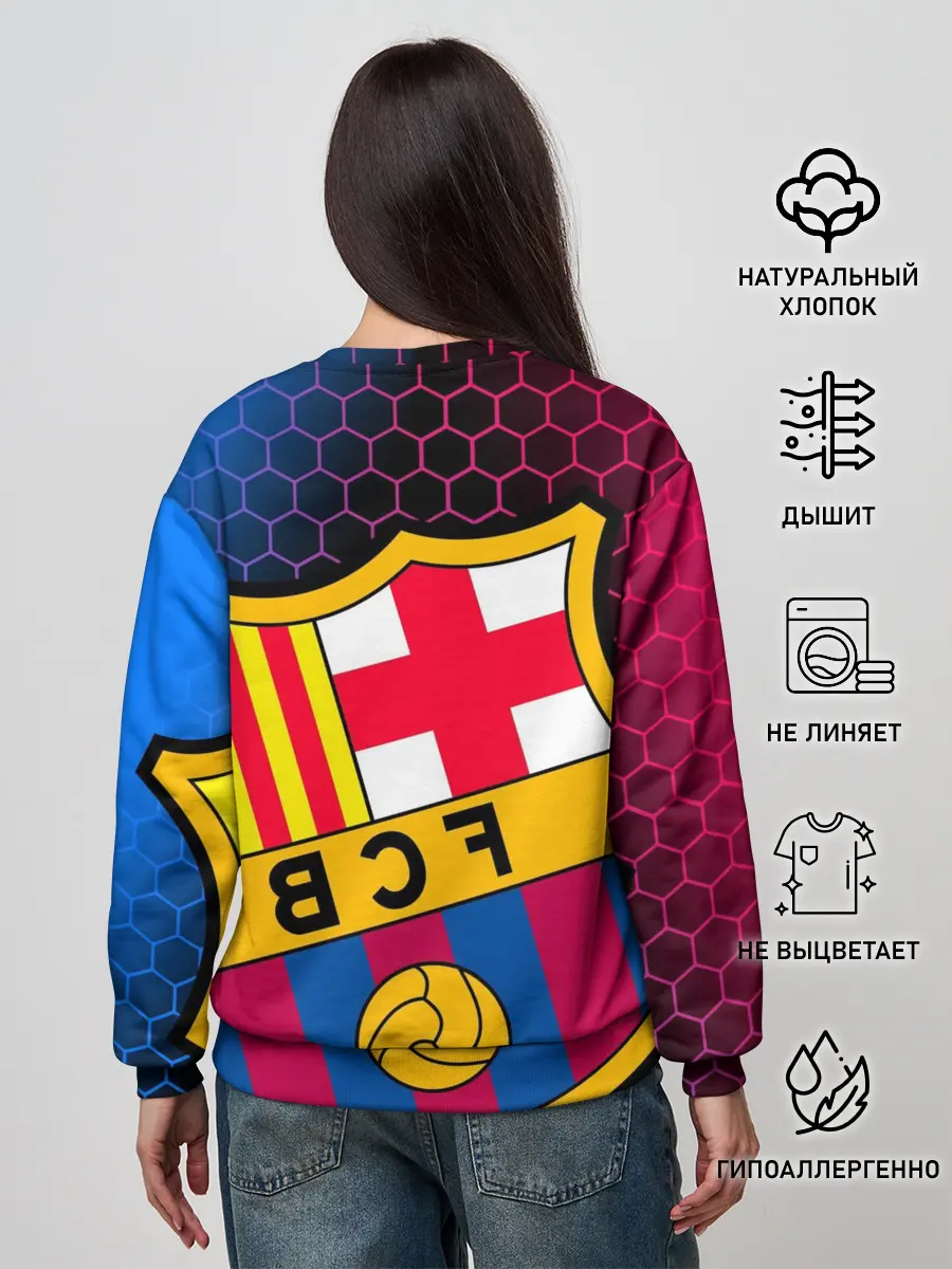 Женский свитшот / ЛИОНЕЛЬ МЕССИ / BARCELONA