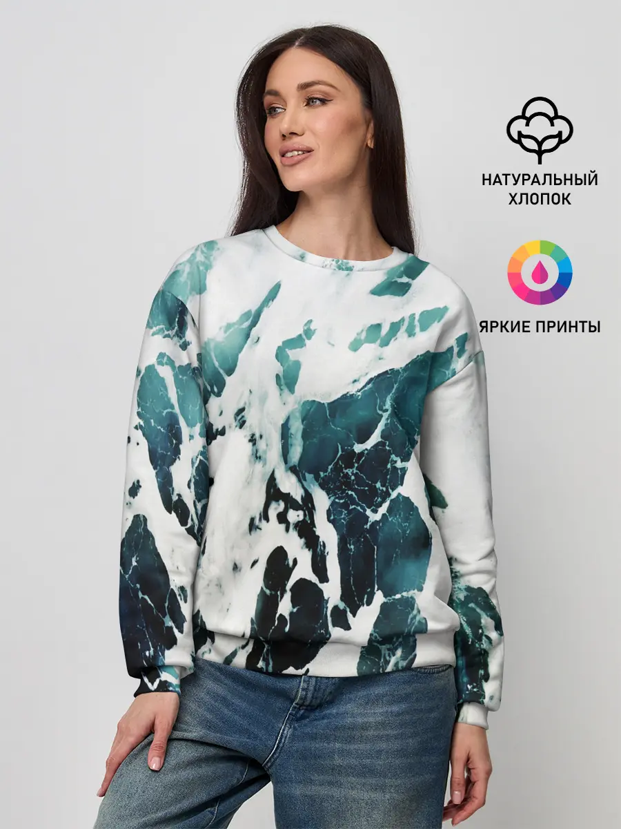 Женский свитшот / море