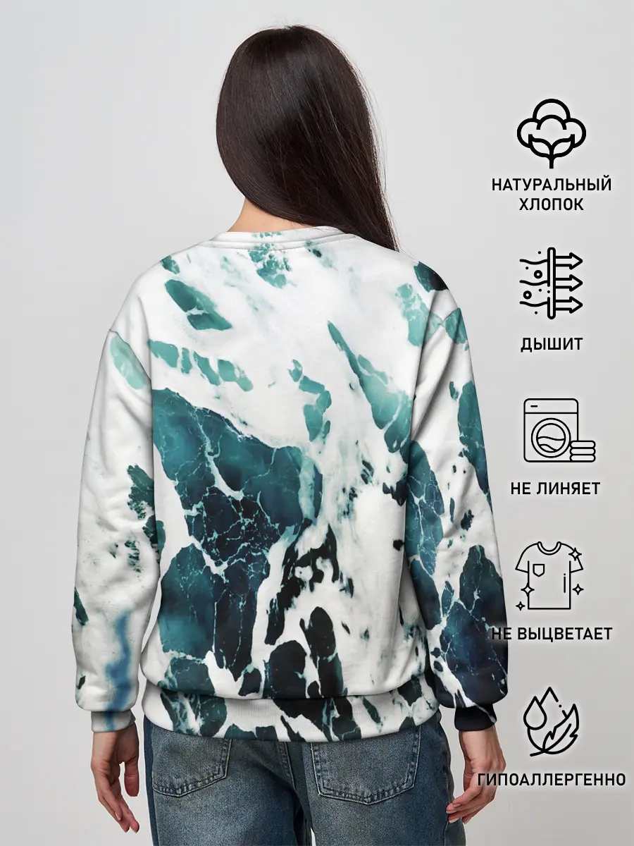 Женский свитшот / море