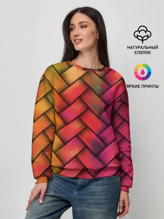 Женский свитшот / Colorful weave
