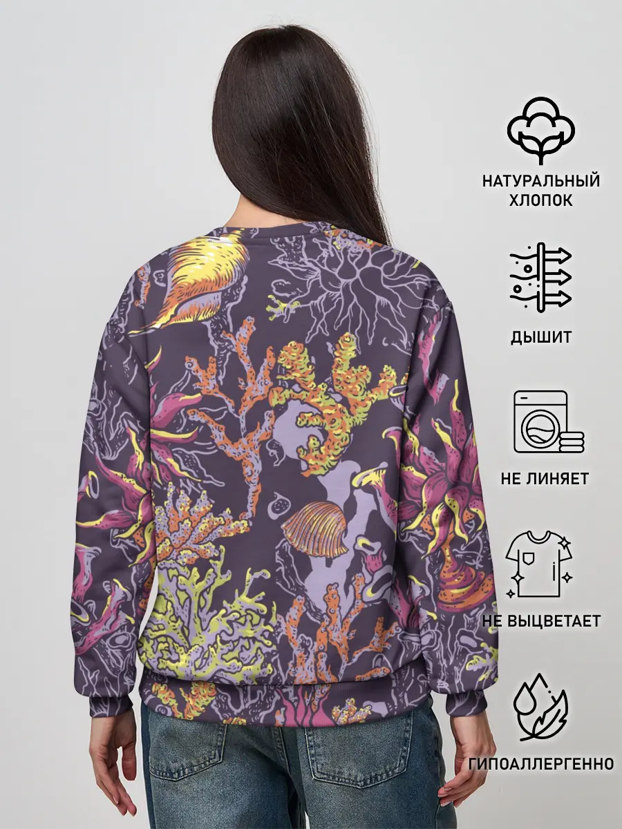 Женский свитшот / Кораллы