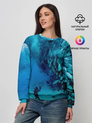 Женский свитшот / Фото дайвинг