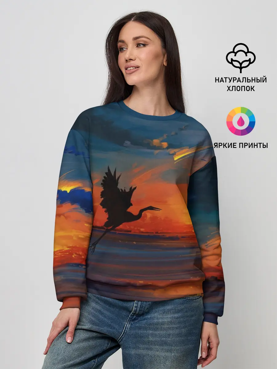 Женский свитшот / Прибрежный закат