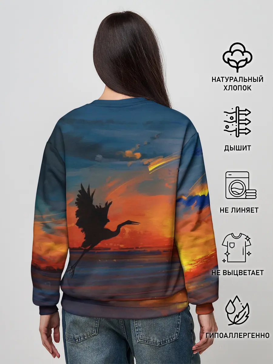 Женский свитшот / Прибрежный закат