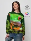 Женский свитшот / Тропическая лягушка