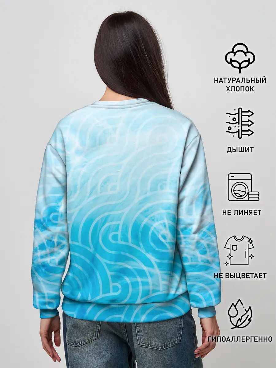 Женский свитшот / Два дельфина