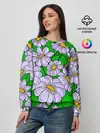 Женский свитшот / Цветы Лавандовые ромашки